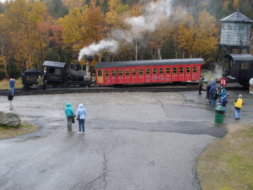 The historic Cog Railway in New Hampshire