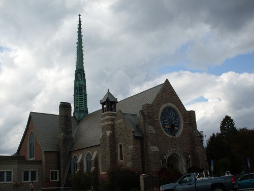 One of the beautiful churches in Bangor, Maine